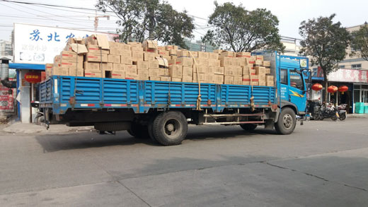 偉博物流貨運(yùn)卡車